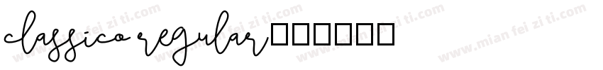 classico regular字体转换